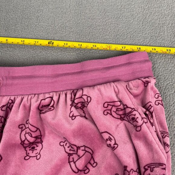 Disney Womens Pink Velour Active Pajama Sweatpants Pooh bear prints,Size XXLarge - Picture 4 of 8